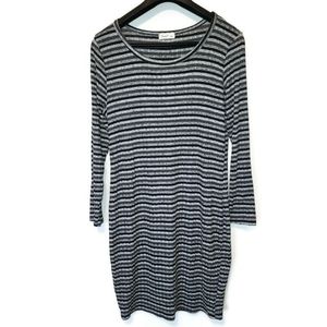 Love J 3x Grey Box Knit Sweater Dress